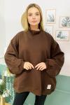 150033 Oversize Sardonlu Sweatshirt